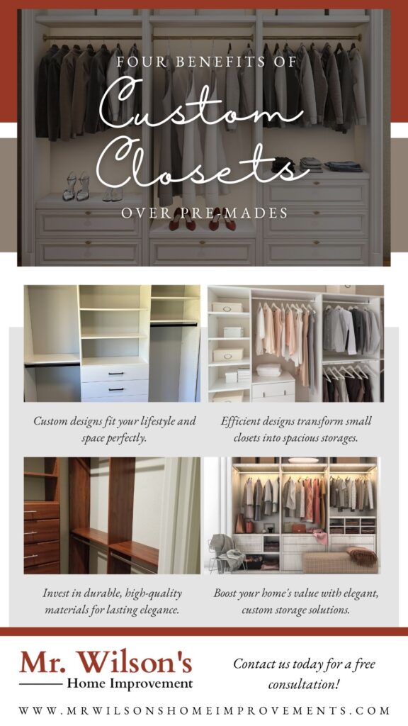 Infographic of the benefits of custom closets